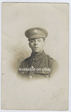 Studio Portrait Photograph of  Soldier of the Bedfordshire Regiment WW1