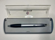 VINTAGE SHEAFFER WHITE DOT BALLPOINT PEN, SS + Rubber Grip, "Imprint" Logo + Box