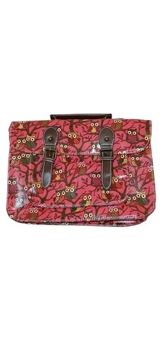 Leather owl satchel style - leather,