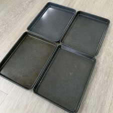 Procook Non-Stick Granite Effect Heavy Duty Baking Tray 31 x 23cm - 4 pack