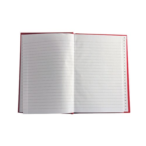 Index book hard back - a-z,