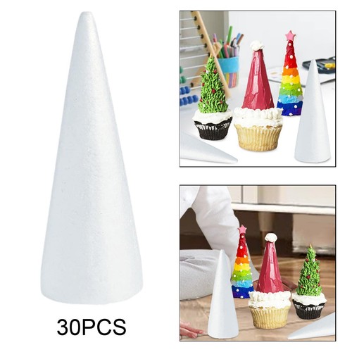 30x cone foam craft white - 30x,