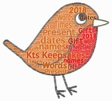 word art picture personalised gift present keepsake Christmas Robin dad