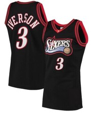 Allen Iverson #3 Black Kids Youth On Court Replica Jersey
