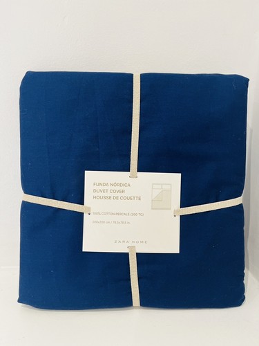 Zara duvet cover - double, navy
