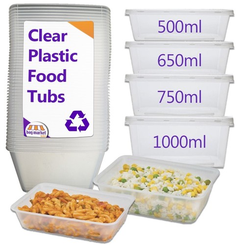 Plastic food containers clear - containers,