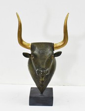 Minoan Bull Bronze Head -