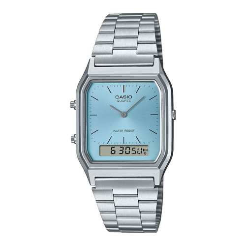 Casio blue dial watch - blue,