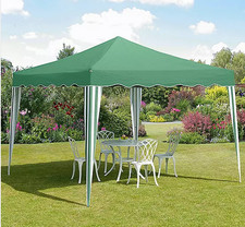 Suntime Green Steel 3x3m Gazebo – Canopy Pavilion Patio Garden Party Tent