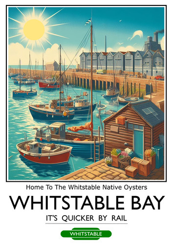 Whitstable poster vintage - poster,
