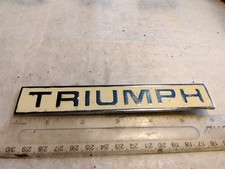 Triumph Classic Car Chrome And Enamel Badge