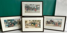 Vintage Prints David Copperfield Charles Dickens Hogarth Frames Set of 4