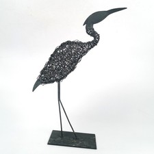 Metal Wire Stork Crane