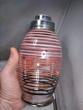 Vintage Glass Cocktail Shaker