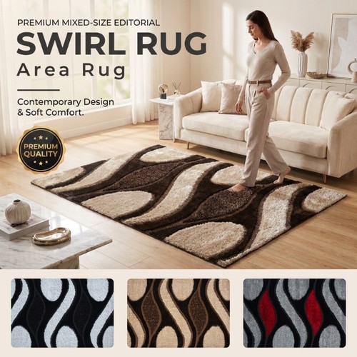 Luxury thick shaggy rug soft - luxury,
