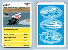 Marlboro-Yamaha 350cc - Racing Motor Bikes 1970's Waddingtons Top Trumps Card