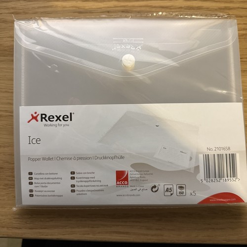 Rexel ice popper wallets - ice,