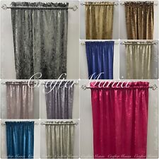 Handmade Crushed Velvet 2.5" Slot Rod Pocket Curtains Home Decors Made to Order