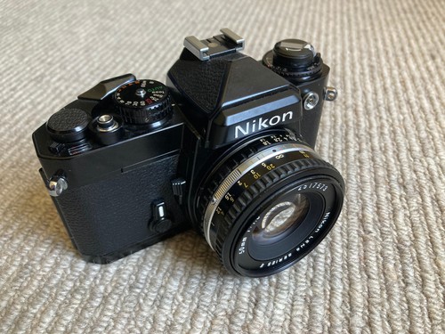 Nikon black film camera - nikon,