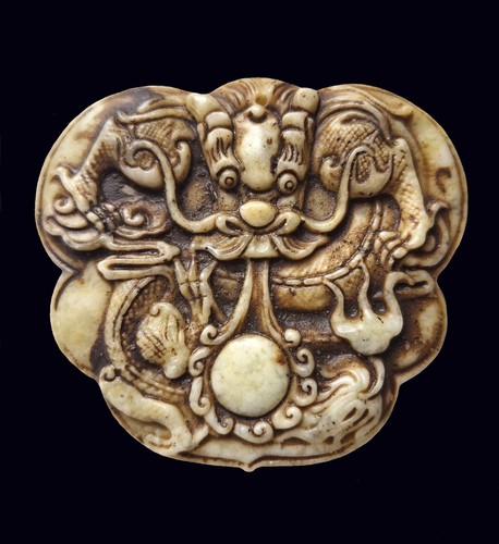 Chinese carved jade dragon - chinese,