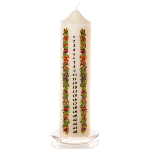 Ivory pillar advent - pillar, candle