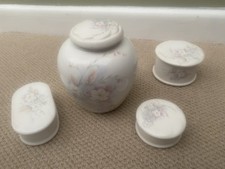 Denmead Pottery Set Hampshire England 4 Pieces Vintage