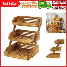 3-Tier Wooden Fruit Basket