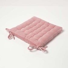 Blush Pink Velvet Chair Pad