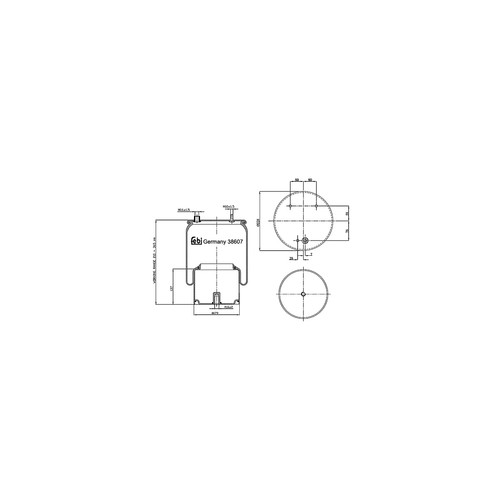 Rear air spring inc steel - rear,