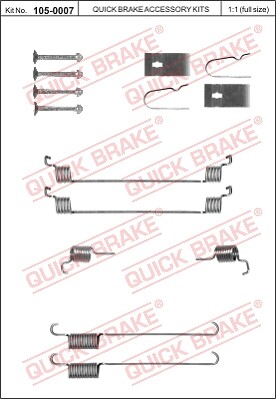 Accessory kit brake shoes for - shoes,