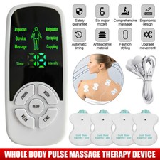 TENS Machine for Body Back Pain Relief Electric Massager 6 Speed 6 Modes 4 Pads