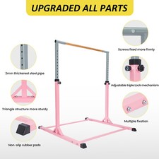Gymnastics Kids Horizontal Bars Training Kip Bar Adjustable Height Gym Home Gift