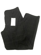 ZARA WOMAN TROUSERS XS Checked Dogtooth NEW BNWT Grey Soft fleece Straight 6 8