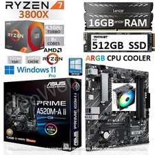 AMD Ryzen 7 3800X + 16GB RAM + 512MB SSD + ASUS 520M-A II Motherboard Bundle