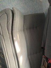 3 Seater Sofa Bed Linen Fabric Couch Recliner Cushiony Settee Sleeper Sofabed