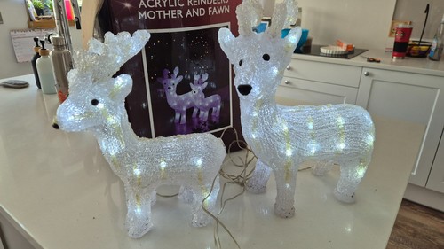 Christmas acrylic reindeer - christmas, reindeer-