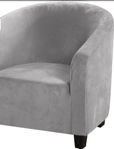 Silver crushed velvet - velvet, tub