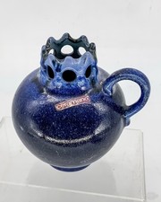 Ceramano Royal  Vase Blue German Pottery 14cm 70s