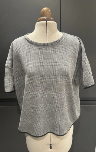 Zara basic top - size, dogtooth