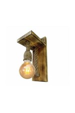Retro Wooden Rope Wall Lamp