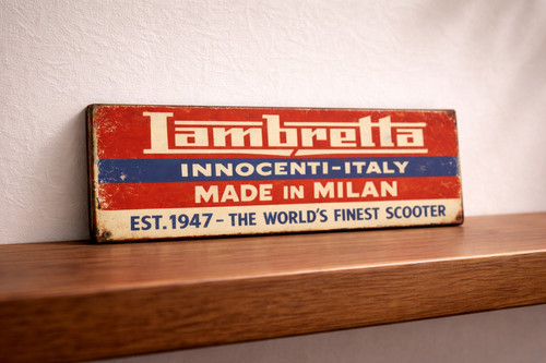 Lambretta sign vespa - lambretta,