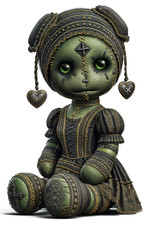 Voodoo doll black - voodoo, magic