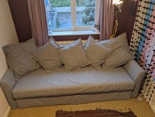 Blue/Grey Ikea HOLMSUND 3-seat