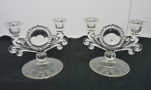 Vintage pressed glass
