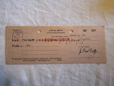 Paul getty signed - j.,