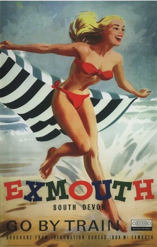 Vintage british rail exmouth - vintage,