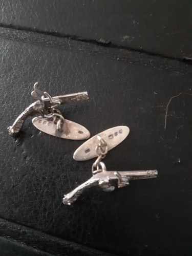 Flintlock pistols hallmarked - flintlock,