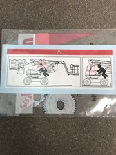 MANITOU BOOM LIFT SAFETY LABLE