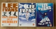 LEE EVANS STAND UP COMEDY 3x movie set dvd collection job lot BUNDLE