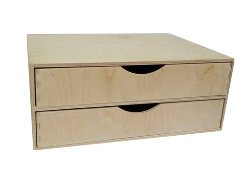 Double wide wooden drawer - wide,